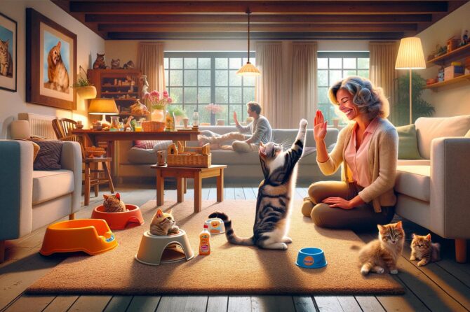 Kan je katten trucjes leren?