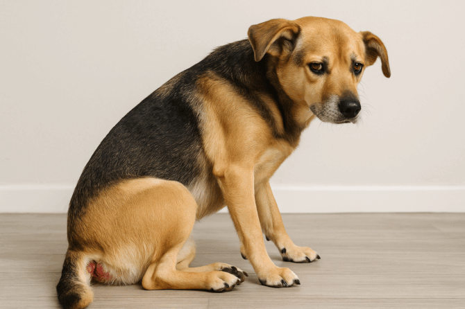 Ontstoken peri-anale klieren bij de hond