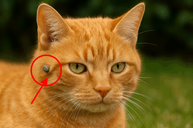 Teken bij katten