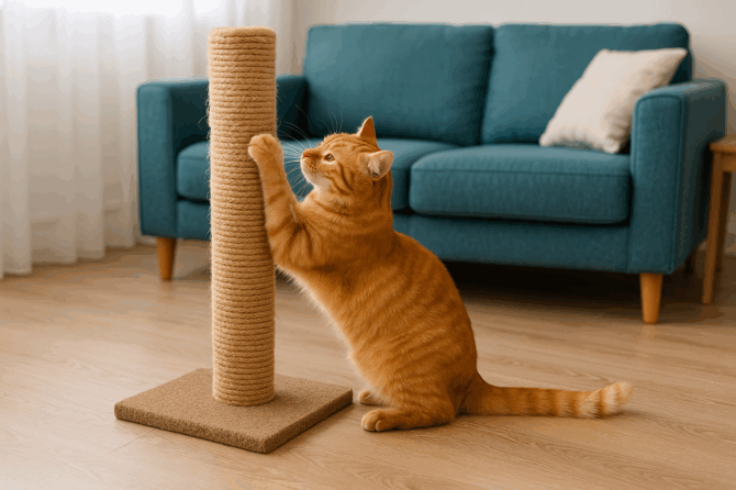 Waarom krabt mijn kat aan meubels?