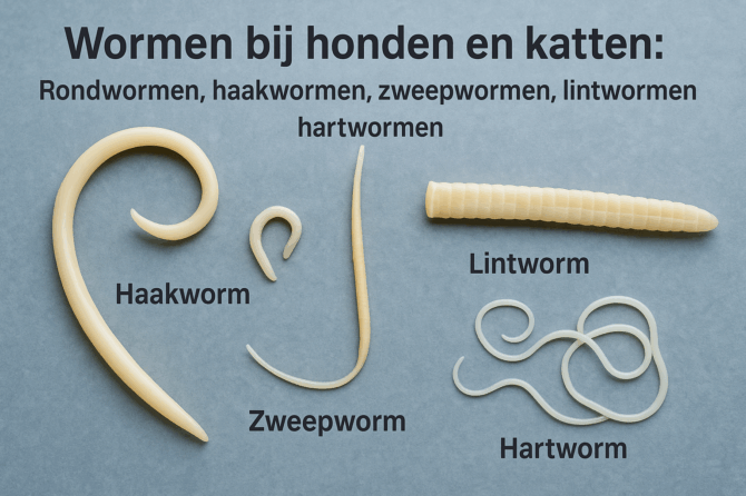 Wormen bij honden en katten
